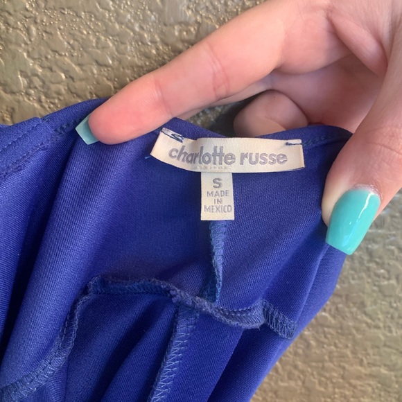 Charlotte Russe Sleeveless Royal Blue Dress - Picture 4 of 5